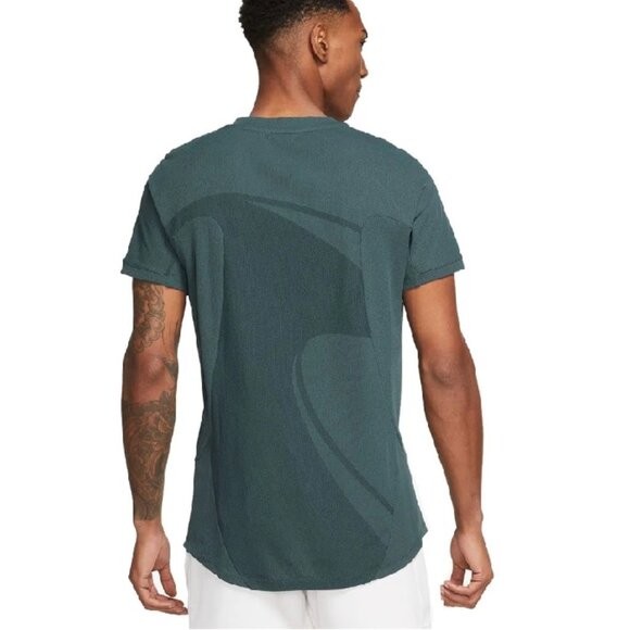 NWT - Nike Rafa Dri-FIT ADV Tennis Top | Men’s Small | Deep Jungle/White - Picture 2 of 13
